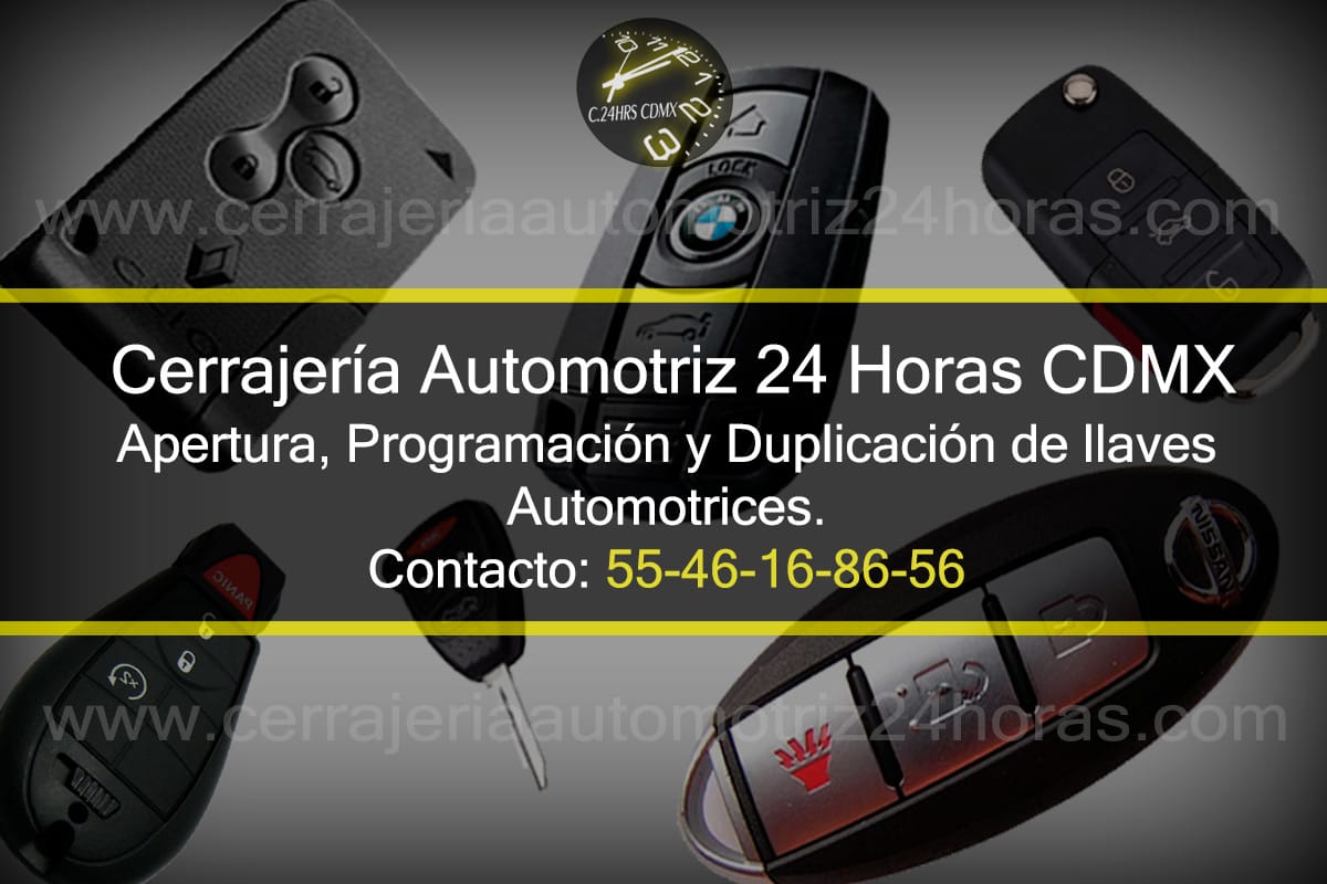 Cerrajería automotriz 24 horas en CDMX